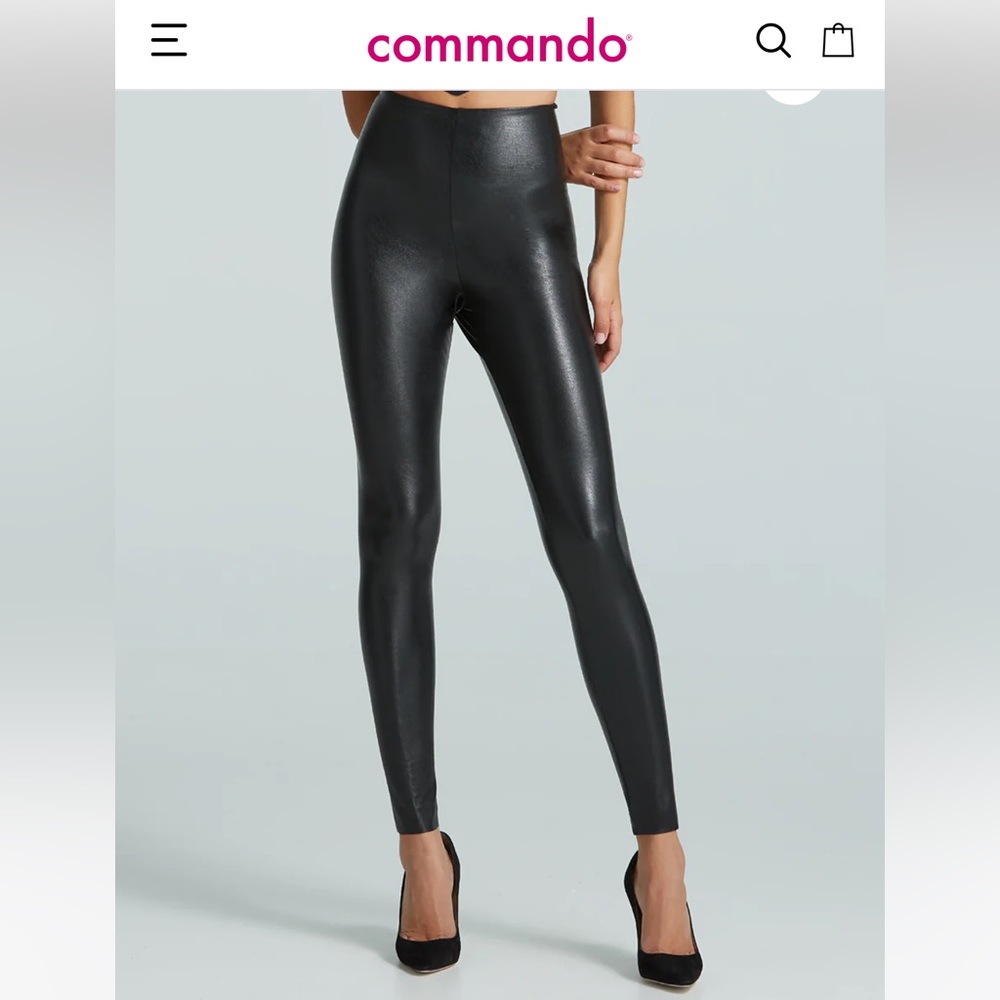 Commando Vegan Leather Leggings